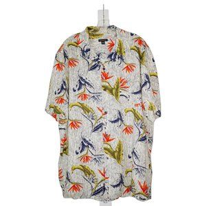Hawaiian Shirt with Striped Background by George